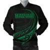 Kanaka Polynesian Men√¢‚Ǩ‚Ñ¢s Bomber Jacket - Green - Frida Style - AH J9 Bomber Jacket