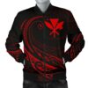 Kanaka Polynesian Men√¢‚Ç¨‚Ñ¢s Bomber Jacket - Red - Frida Style - AH J9 Bomber Jacket