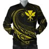 Kanaka Polynesian Men√¢‚Ǩ‚Ñ¢s Bomber Jacket - Yellow - Frida Style - AH J9 Bomber Jacket