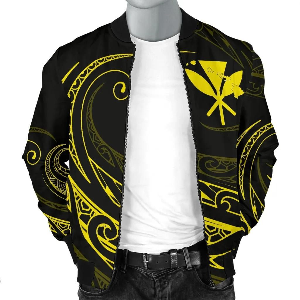 Kanaka-Polynesian-Men√¢‚C¨‚N¢s-Bomber-Jacket-Yellow-Frida-Style-AH-J9-Bomber-Jacket-2