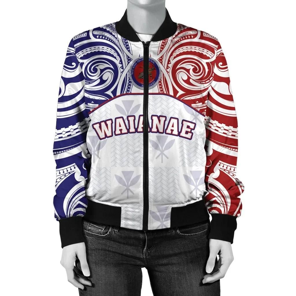 Kanaka Waianae High School Women's Bomber Jacket bDemodern Style AH JH Bomber Jacket Kanaka Waianae High School Women's Bomber Jacket bDemodern Style AH JH Bomber Jacket