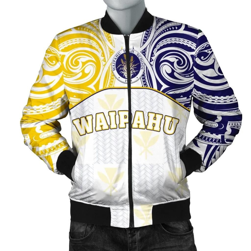 Kanaka Waipahu High School Men's Bomber Jacket bDemodern Style AH JH Bomber Jacket Kanaka Waipahu High School Men's Bomber Jacket bDemodern Style AH JH Bomber Jacket