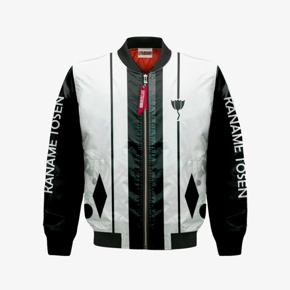 Kaname Tosen Ninth Division Bomber Jacket Custom Bleach Cosplay Costumes Bomber Jacket Kaname Tosen Ninth Division Bomber Jacket Custom Bleach Cosplay Costumes Bomber Jacket