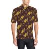 Kangaroos Aboriginal Pattern Print Design 08 Men Polo Shirt
