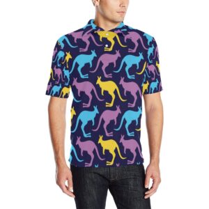 Kangaroos Pattern Print Design 02 Men Polo Shirt