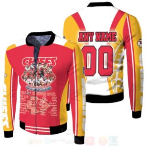 Kansas City Chiefs 2020 Champions Players Legends Signature Personalized 3D Bomber Jacket