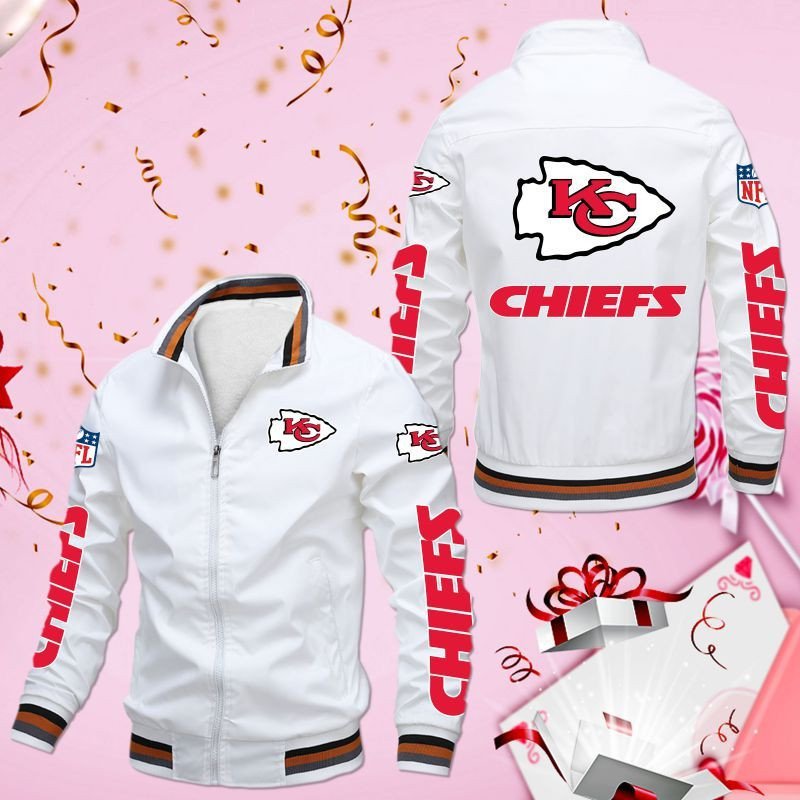 Kansas City Chiefs 3D Bomber Jacket Kansas City Chiefs 3D Bomber Jacket