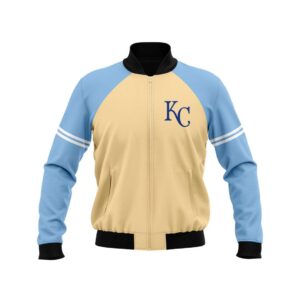 Kansas City Royals Custom Name And Number Bomber Jacket