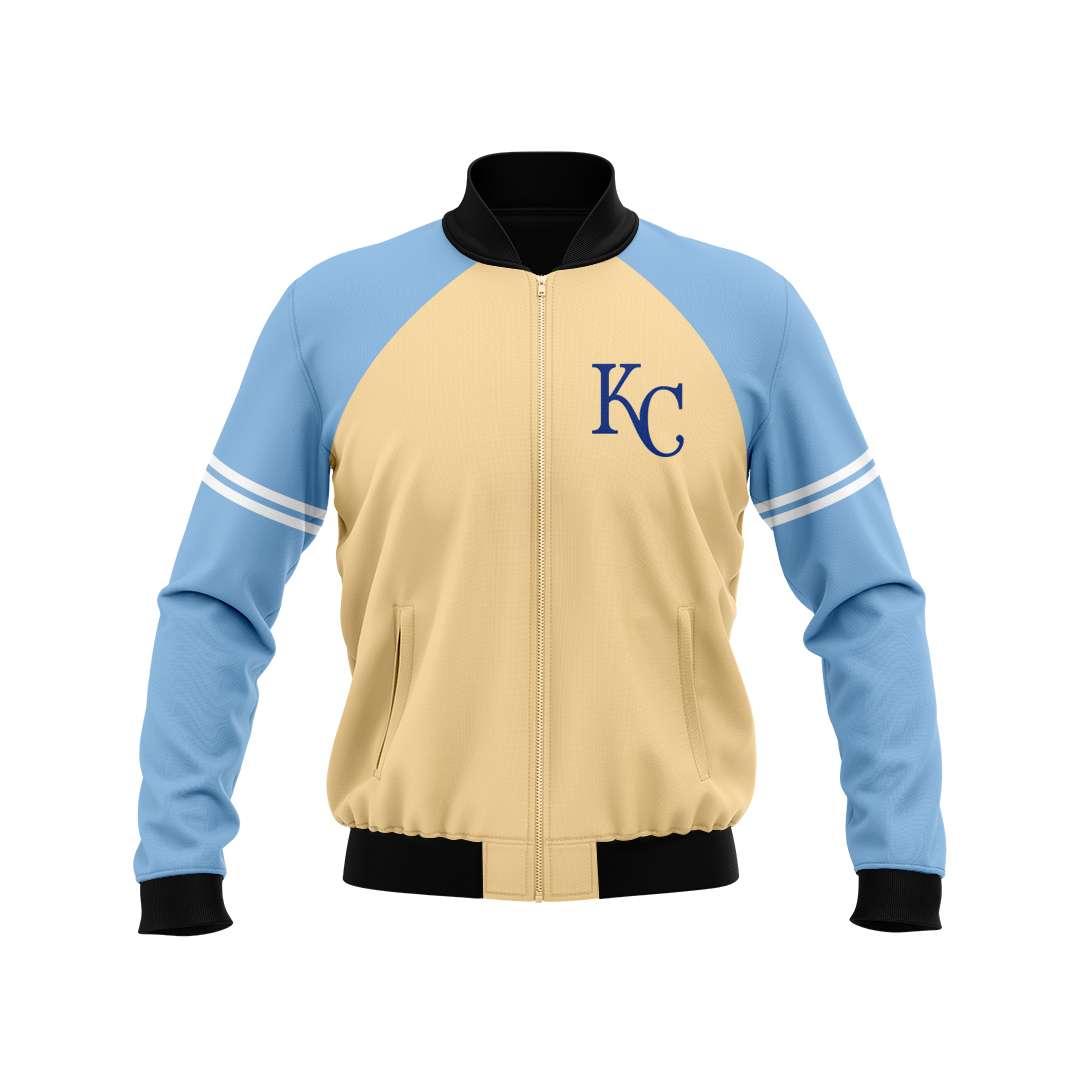 Kansas City Royals Custom Name And Number Bomber Jacket Kansas City Royals Custom Name And Number Bomber Jacket