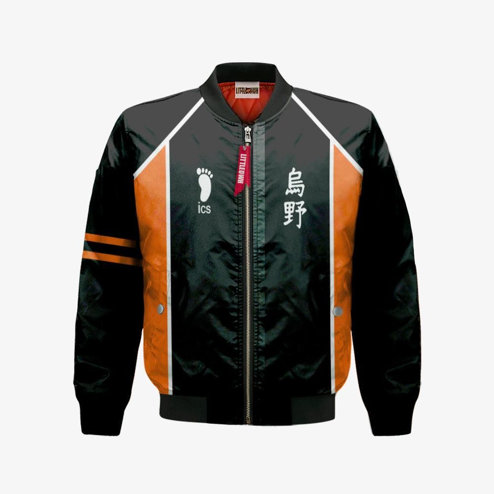 Karasuno Bomber Jacket Custom Haikyuu Cosplay Costumes Bomber Jacket Karasuno Bomber Jacket Custom Haikyuu Cosplay Costumes Bomber Jacket