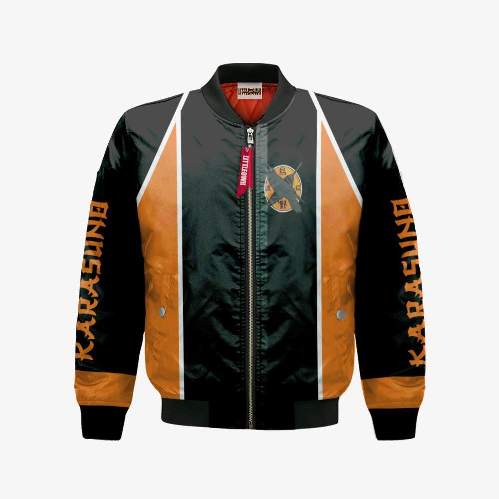 Karasuno High Bomber Jacket Custom Haikyuu Cosplay Costumes Bomber Jacket Karasuno High Bomber Jacket Custom Haikyuu Cosplay Costumes Bomber Jacket