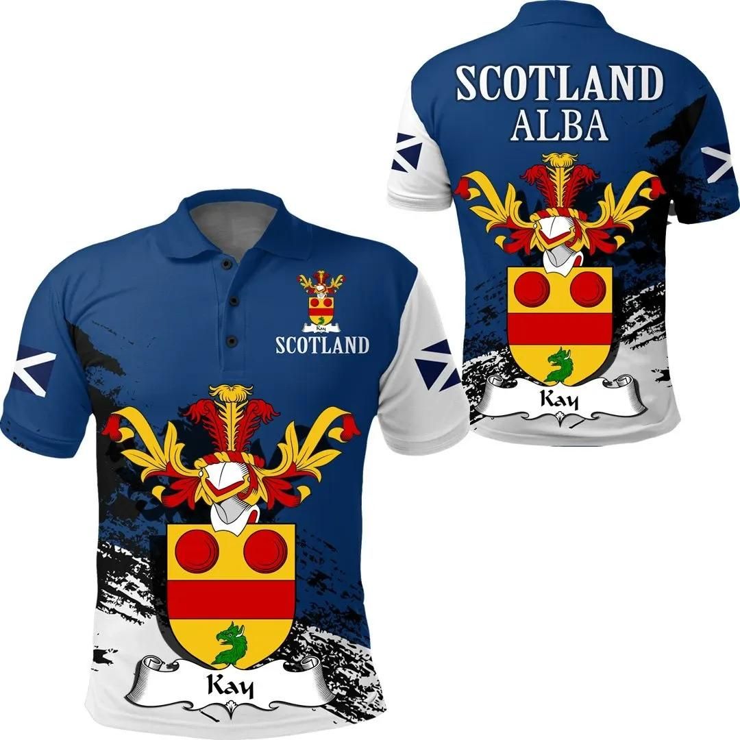 Kay Scottish Family Crest Scotland Special Polo Shirt - Golf Shirt A7 Kay Scottish Family Crest Scotland Special Polo Shirt - Golf Shirt A7