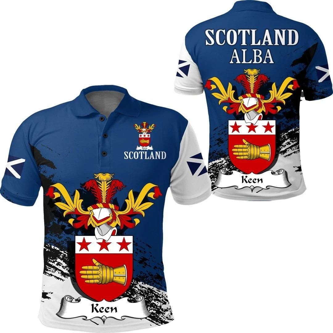 Keen Scottish Family Crest Scotland Special Polo Shirt - Golf Shirt A7 Keen Scottish Family Crest Scotland Special Polo Shirt - Golf Shirt A7