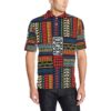 Kente Pattern Print Design 02 Men Polo Shirt