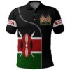 Kenya Flag - Coat Of Arms Polo Shirt A31