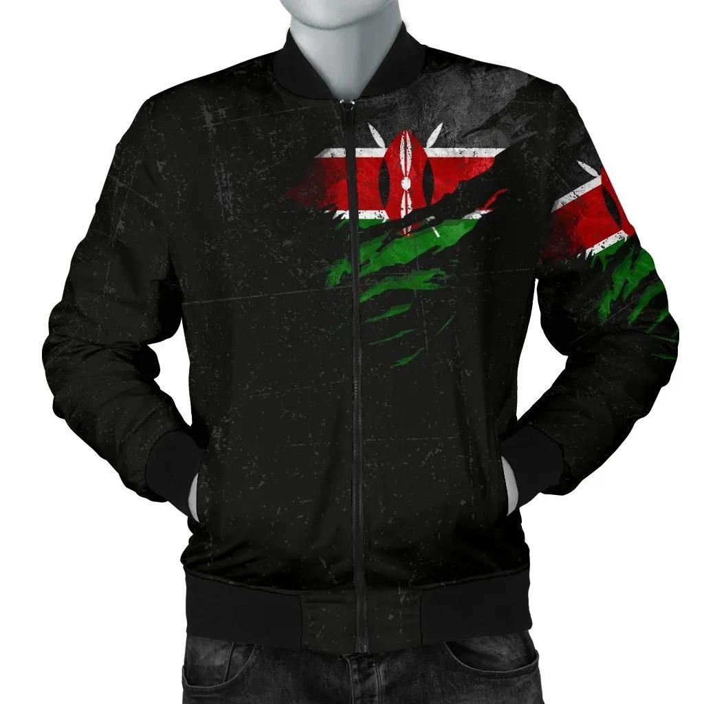 Kenya In Me Men's Bomber Jacket- Special Grunge Style A31 Bomber Jacket Kenya In Me Men's Bomber Jacket- Special Grunge Style A31 Bomber Jacket