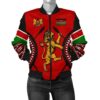 Kenya Lion Women Bomber Jacket Maasai Shield K4 Bomber Jacket