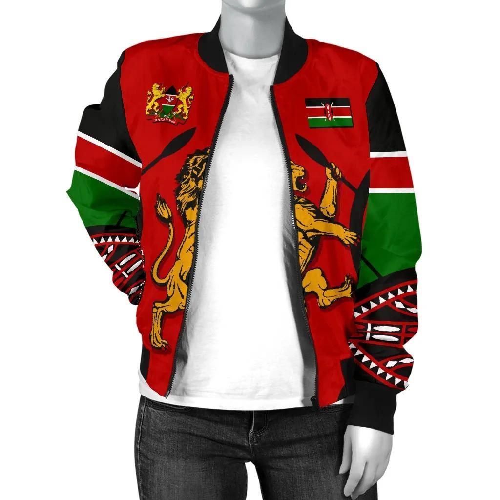 Kenya-Lion-Women-Bomber-Jacket-Maasai-Shield-K4-Bomber-Jacket-2