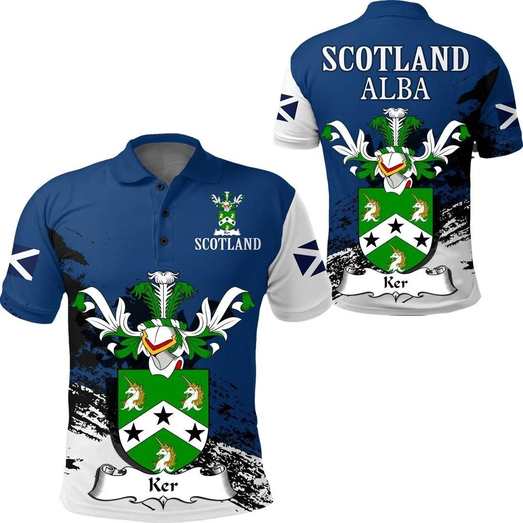 Ker Scottish Family Crest Scotland Special Polo Shirt - Golf Shirt A7 Ker Scottish Family Crest Scotland Special Polo Shirt - Golf Shirt A7