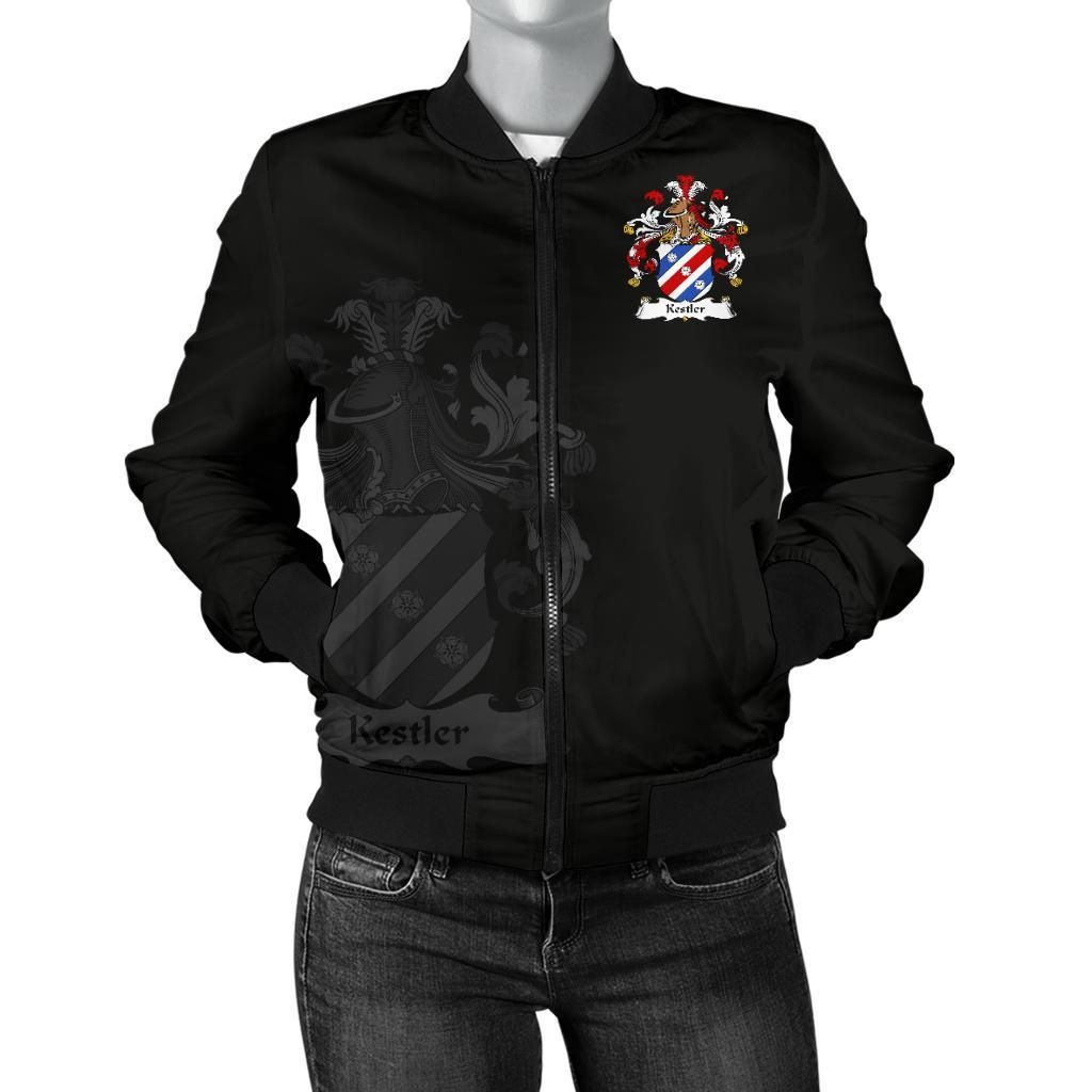Kestler Germany Men's Bomber Jacket - German Family Crest A7 Bomber Jacket Kestler Germany Men's Bomber Jacket - German Family Crest A7 Bomber Jacket