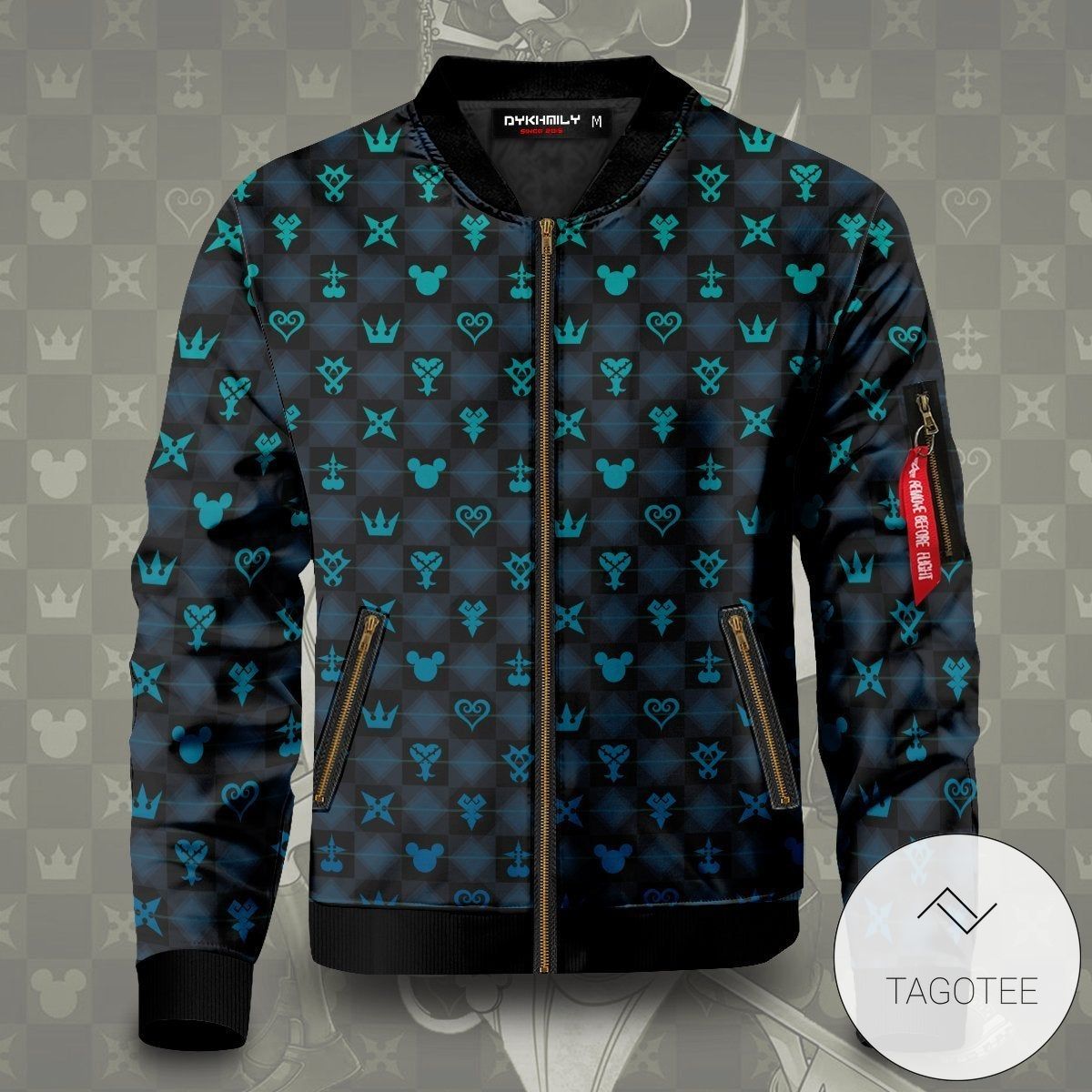 Khearts Pattern Bomber Jacket Khearts Pattern Bomber Jacket