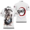 Kimetsu No Yaiba Anime Demon Slayer Corps White Polo Shirt Hoodie 3D Sweater