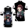 Kimetsu No Yaiba Anime Tanjiro Kamado Polo Shirt