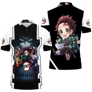 Kimetsu No Yaiba Anime Tanjiro Kamado Polo Shirt