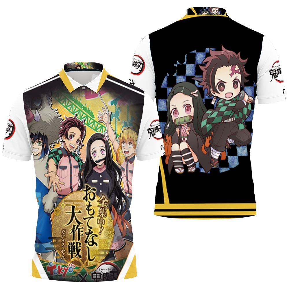 Kimetsu No Yaiba Festival Costume Polo Shirt Kimetsu No Yaiba Festival Costume Polo Shirt