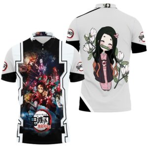 Kimetsu No Yaiba Tanjiro And Nezuko And Zenitsu And Inosuke Polo shirt