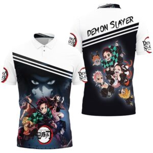 Kimetsu No Yaiba Team Nezukko Tanjiro Inosuke Polo Shirt