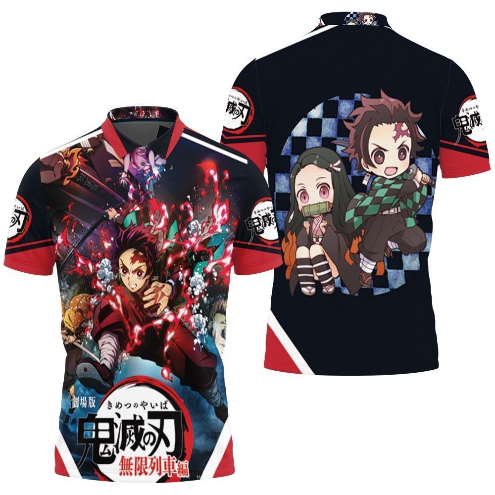 Kimetsu no yaiba The Last Fight Polo shirt Kimetsu no yaiba The Last Fight Polo shirt