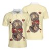 King Hearts Lion Poker 3D Polo Shirt