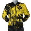 King Kamehameha Hawaii Men's Bomber Jacket - Yellow - Vincent Style - AH J91 Bomber Jacket
