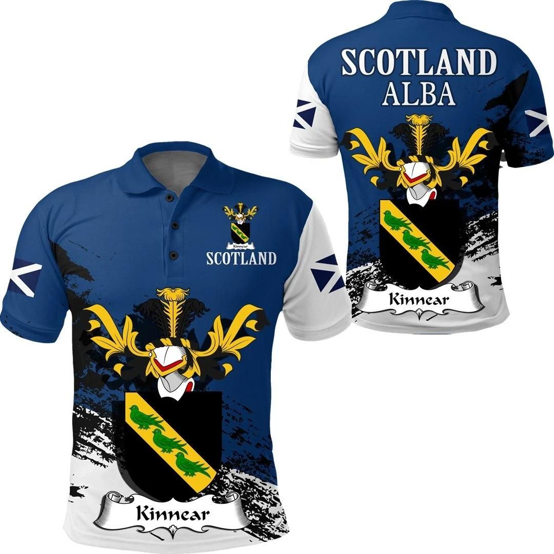 Kinnear Scottish Family Crest Scotland Special Polo Shirt - Golf Shirt A7 Kinnear Scottish Family Crest Scotland Special Polo Shirt - Golf Shirt A7