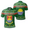 Kiribati Coat Of Arms - Polo Shirt - Green -Christmas Style - J092