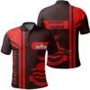 Kiribati Islands Red Polo Shirt- Boba Style - AH - J14