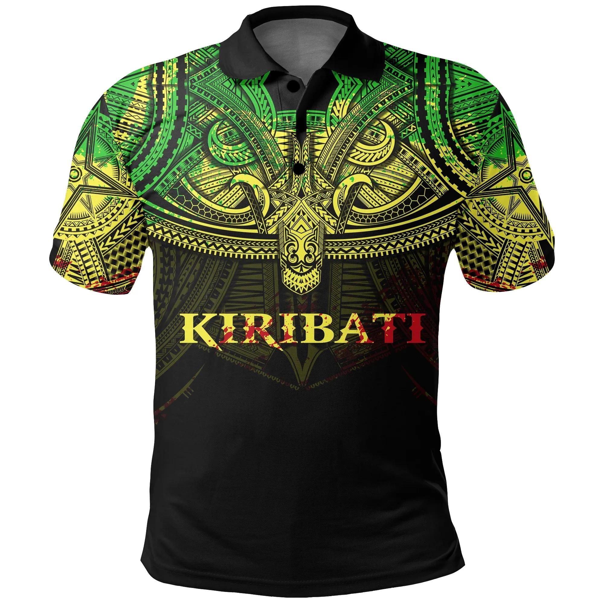 Kiribati (Reggae) Polo Shirt Polynesian A15 Kiribati (Reggae) Polo Shirt Polynesian A15