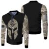 Knight Camo Pattern Freemasonry 3D Bomber Jacket