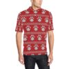 Knit Paw Pattern Print Design 03 Men Polo Shirt