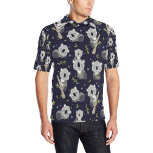 Koala Pattern Print Design 04 Men Polo Shirt