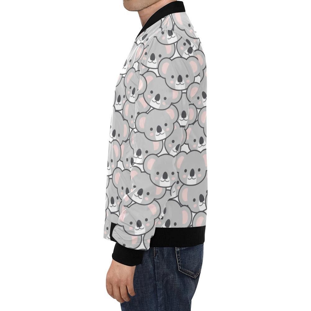 Koala-Pattern-Print-Mens-Bomber-Jacket-1