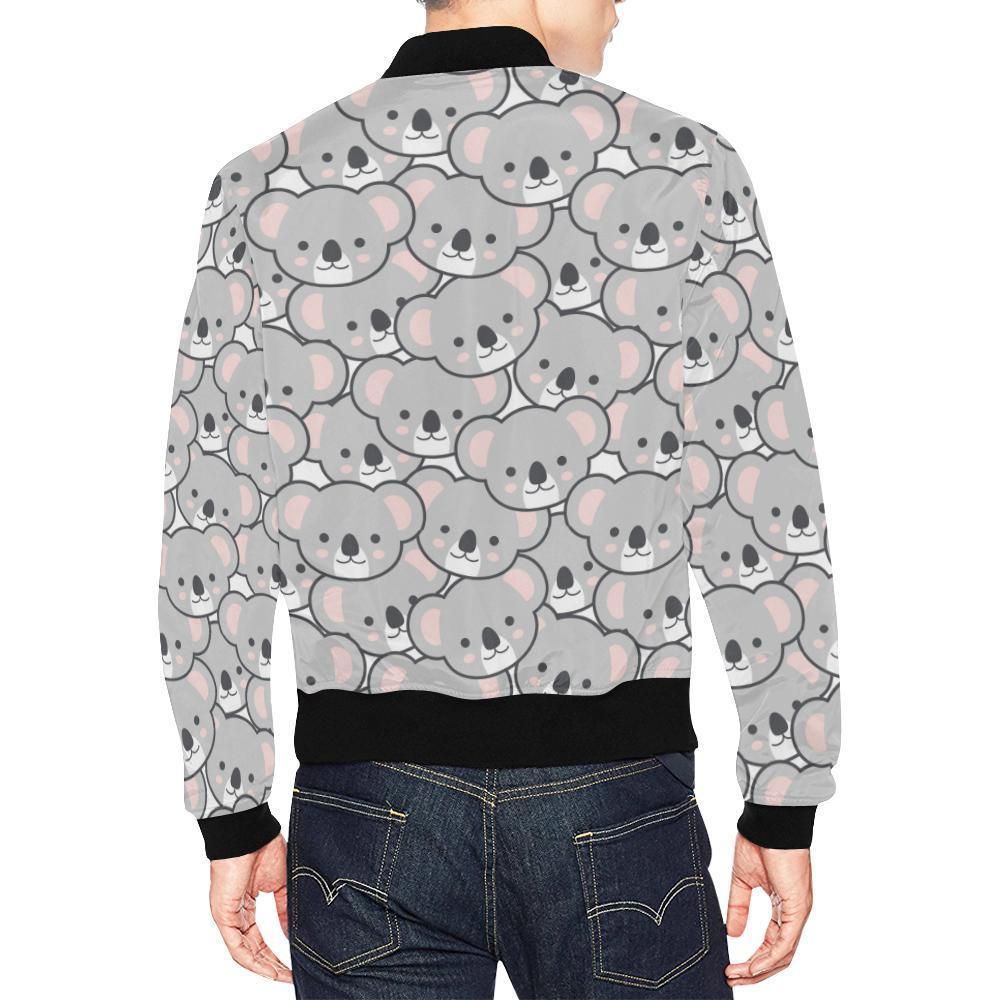 Koala-Pattern-Print-Mens-Bomber-Jacket-2