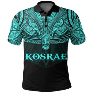 Kosrae (Blue) Polo Shirt Polynesian A15
