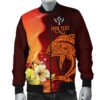 Kosrae Custom Personalised Men's Bomber Jacket - Tribal Tuna Fish - BN39 Bomber Jacket