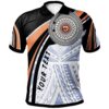 Kosrae Custom Personalised Polo Shirt - Micronesia Handicraft Black Brown - BN20