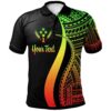 Kosrae Custom Personalised Polo Shirt Reggae - Polynesian Tentacle Tribal Pattern - BN11