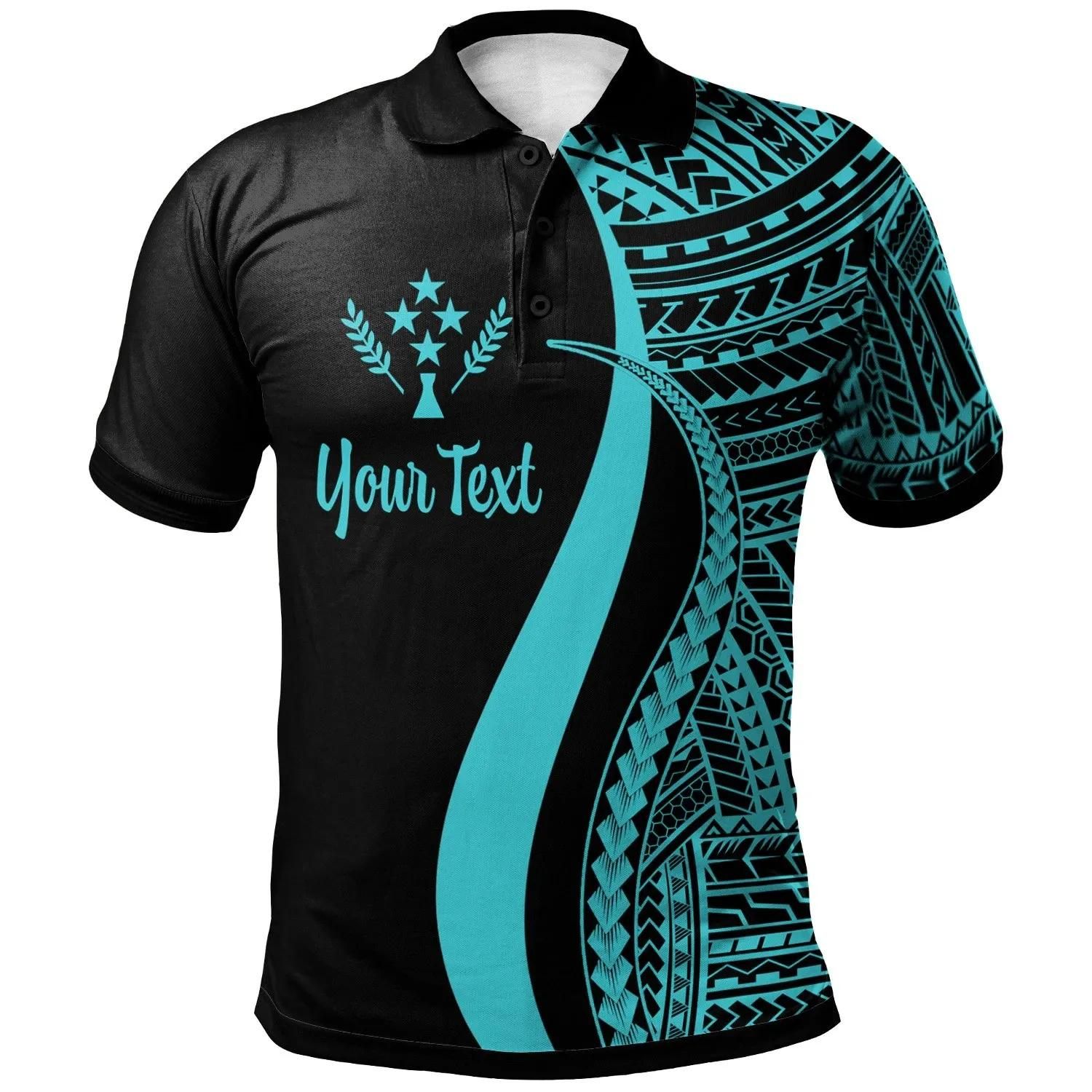 Kosrae Custom Personalised Polo Shirt Turquoise - Polynesian Tentacle Tribal Pattern - BN11 Kosrae Custom Personalised Polo Shirt Turquoise - Polynesian Tentacle Tribal Pattern - BN11