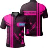 Kosrae Islands Pink Polo Shirt- Boba Style - AH - J14