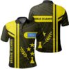 Kosrae Islands Yellow Polo Shirt- Boba Style - AH - J14